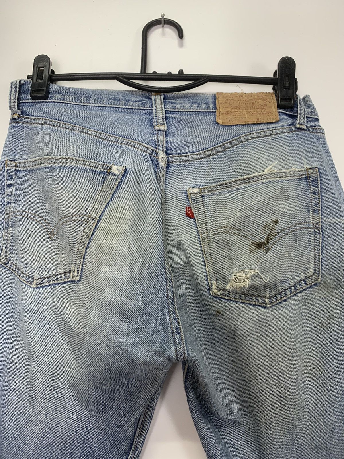 Levi's Vintage Clothing × Vintage Vintage 80’s 501 Levi Strauss & Co denim Size US 32 / EU 48 - 8 Thumbnail