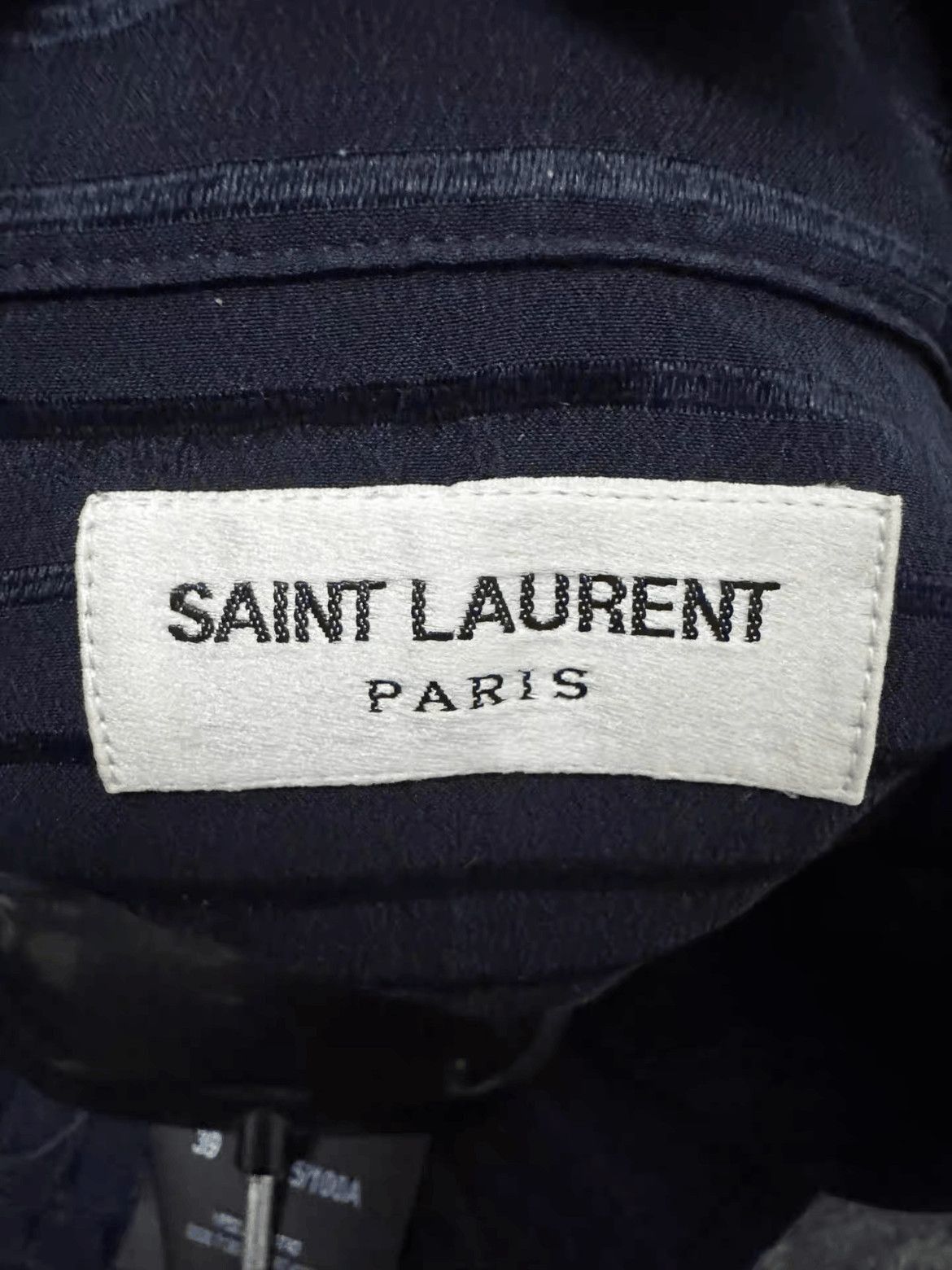 Saint Laurent Paris Sz 39 Saint Laurent Paris 23SS Silk Stripe Shirt-2508 Size US L / EU 52-54 / 3 - 5 Thumbnail