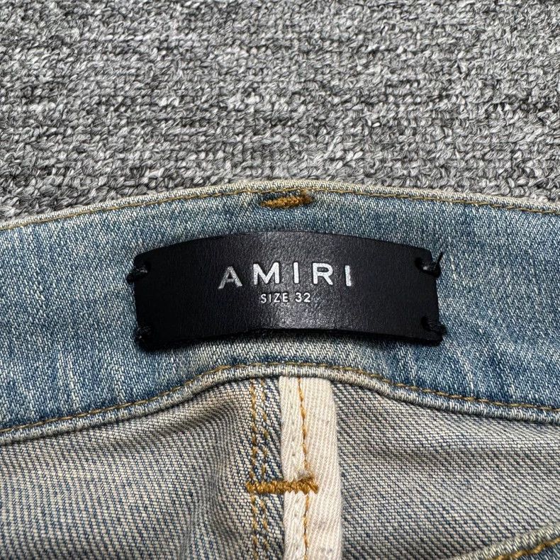 Amiri Amiri Distressed Destroyed Jeans Size US 32 / EU 48 - 2 Thumbnail