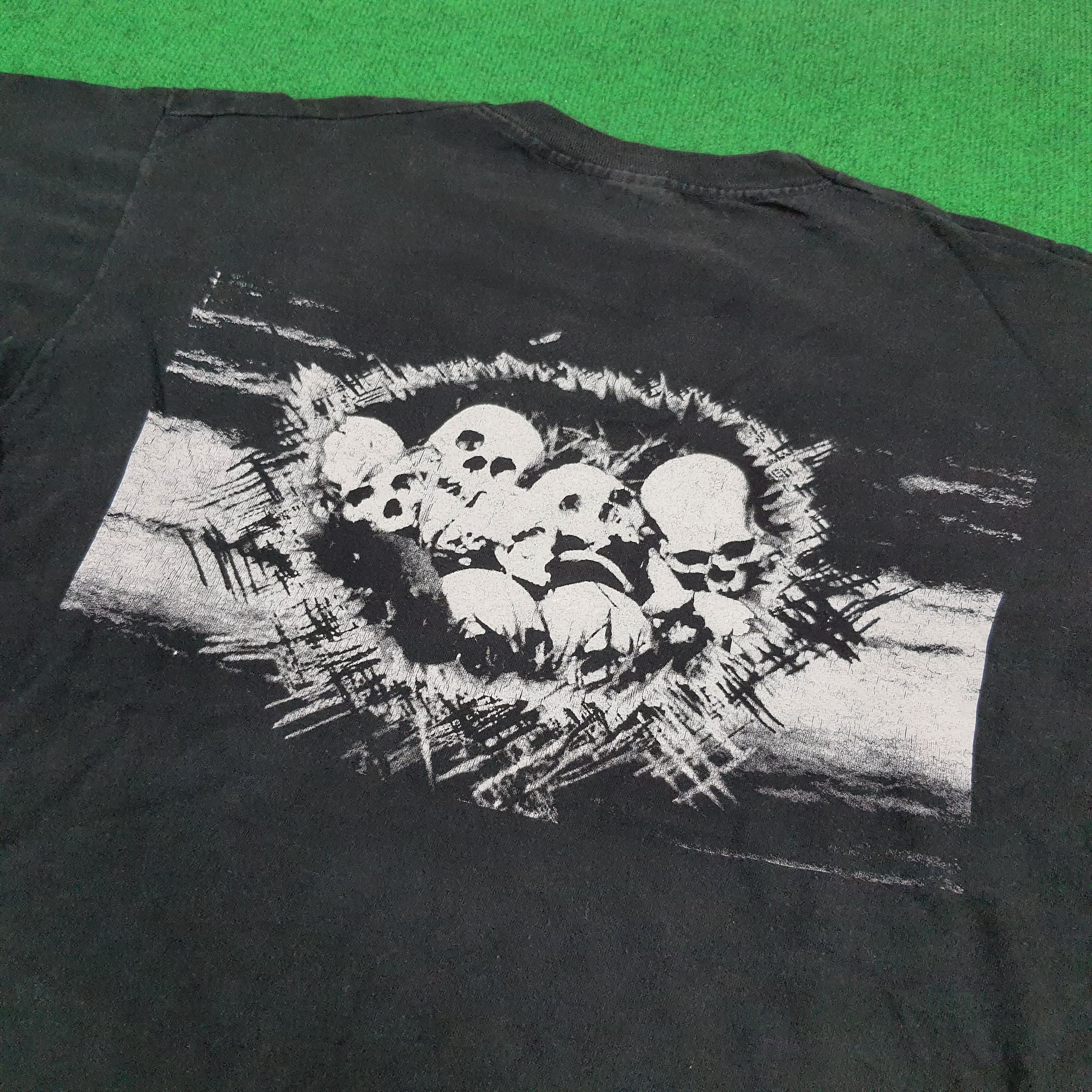 Band Tees × Vintage Vintage Skull Flux American Punm Band Tees Size US XL / EU 56 / 4 - 2 Thumbnail