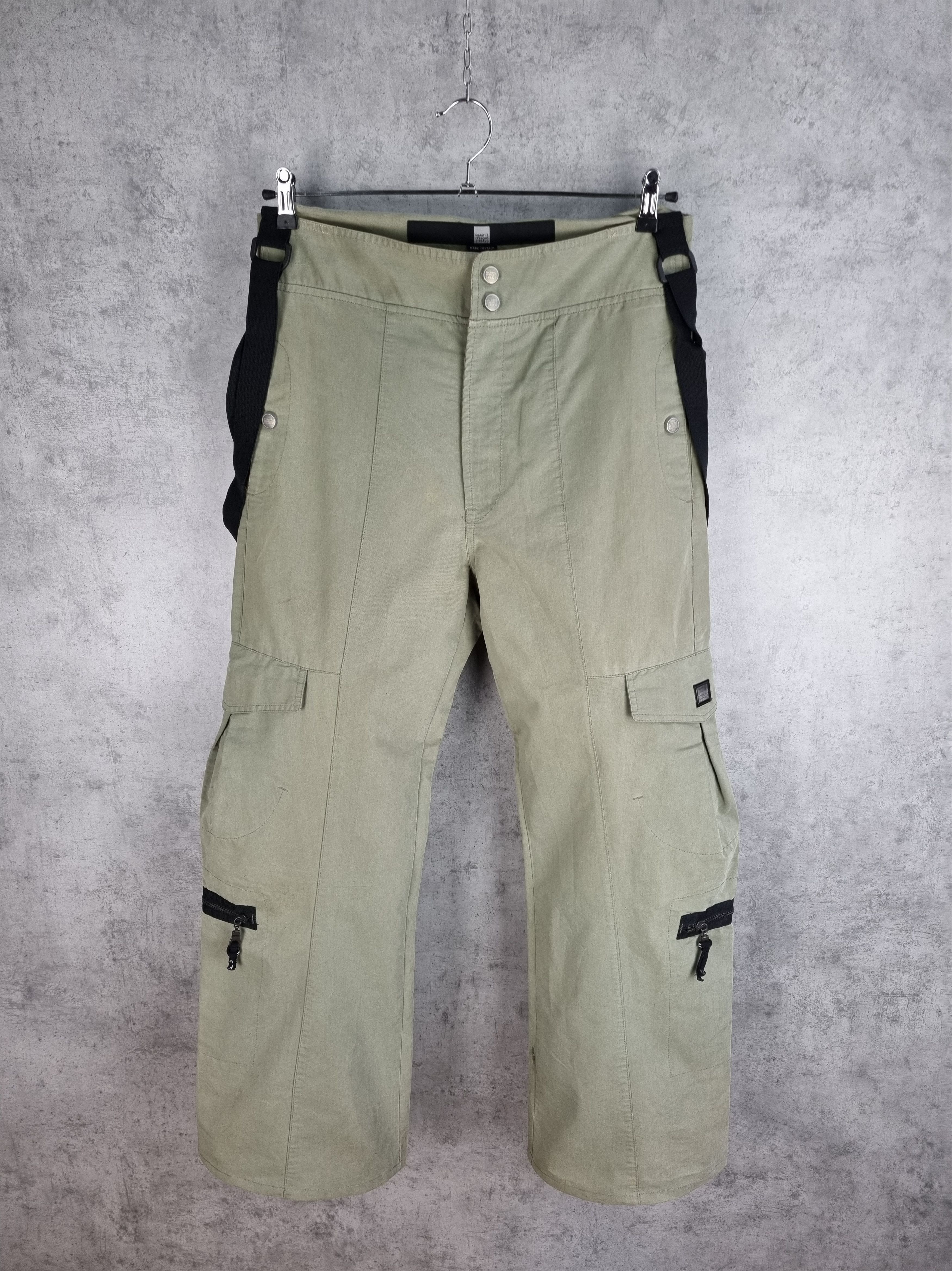 Japanese Brand × Marithe + Francois Girbaud Italian Francois Marithe Girbaud Double Cargo Pants Size US 29 - 2 Thumbnail