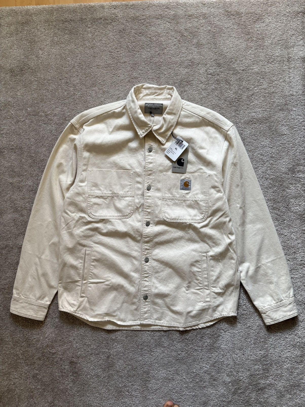 Carhartt Wip Carhartt WIP Glenn Shirt Jacket – Natural Rinsed / Size XL Size US XL / EU 56 / 4 - 1 Thumbnail