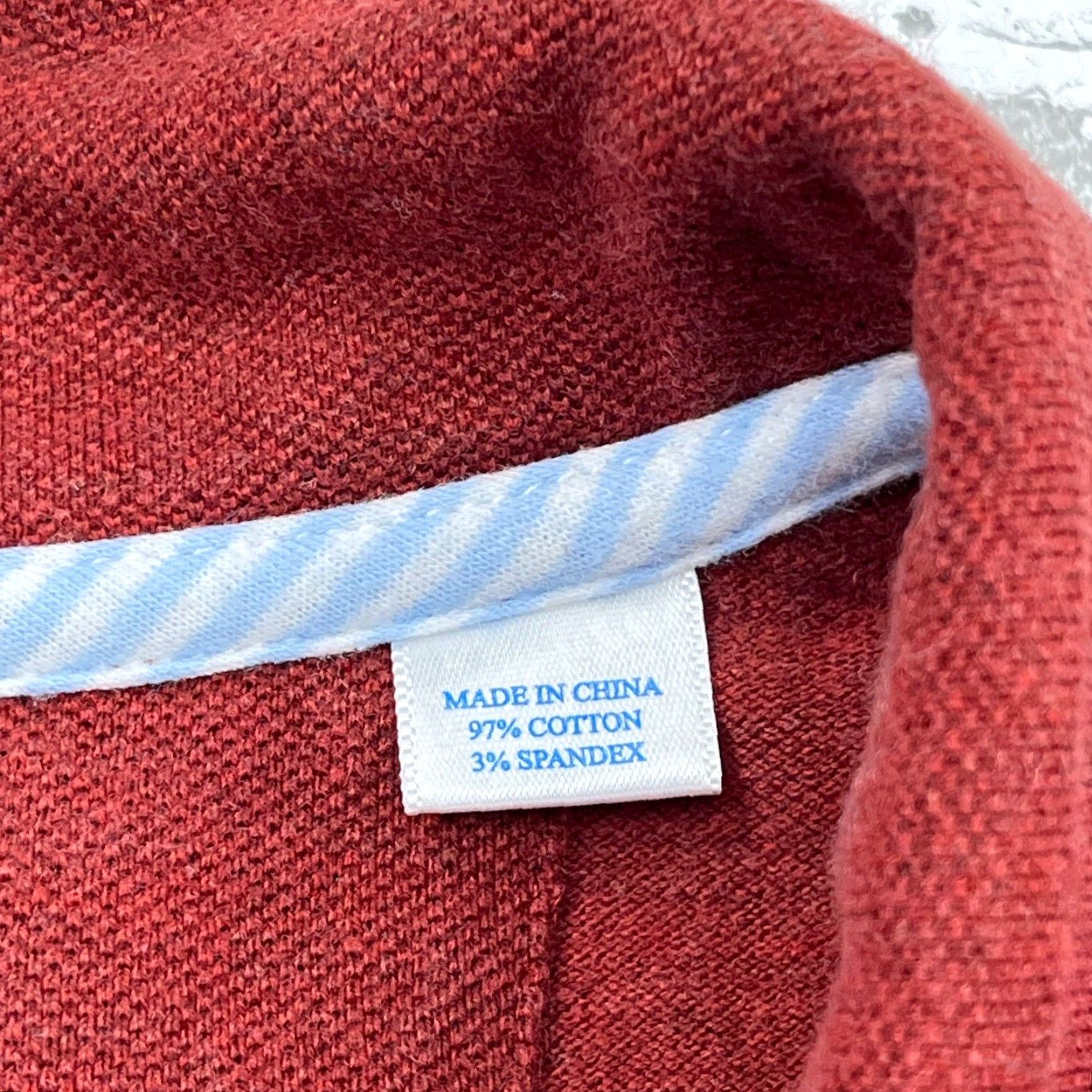 Southern Tide Southern Tide Sweater Men M Red Pullover 1/4 Zip Knit Logo Embroidered Button Zipper Mock Neck All Seasons Solid Classic Preppy Sports Mens Size US M / EU 48-50 / 2 - 6 Thumbnail