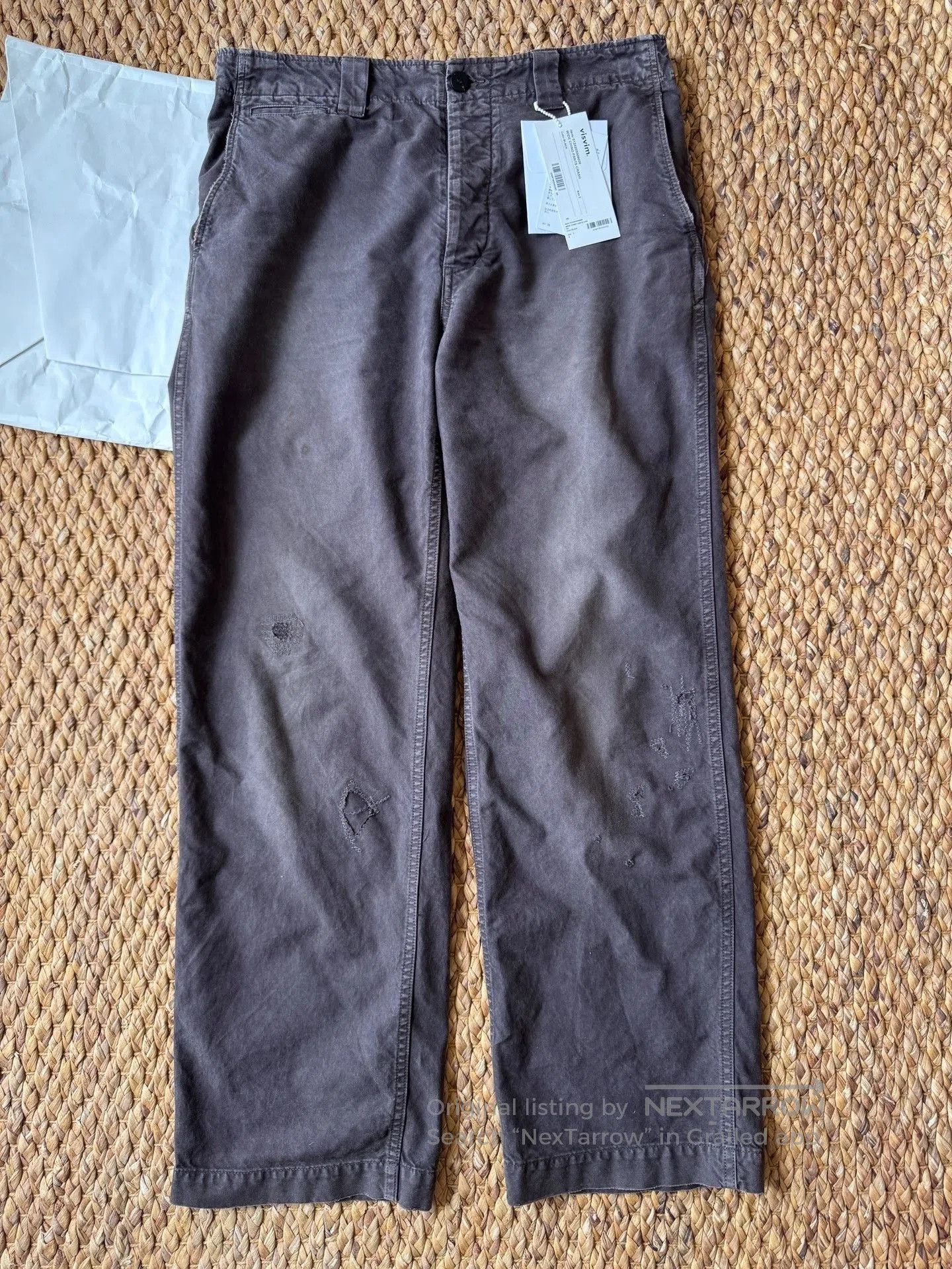 Visvim VISVIM 24AW Wide Chino Pants Crash. Size US 26 / EU 42 - 1 Thumbnail