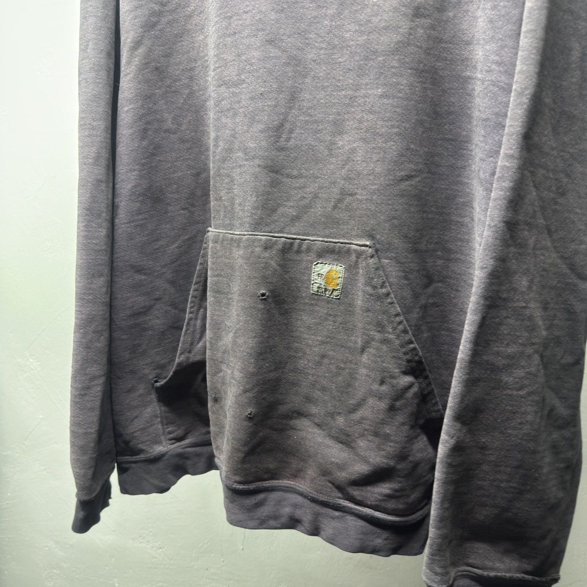 Carhartt Carhartt Thrashed Faded Distressed Hoodie ERD Grunge Chrome Size US XXL / EU 58 / 5 - 6 Thumbnail