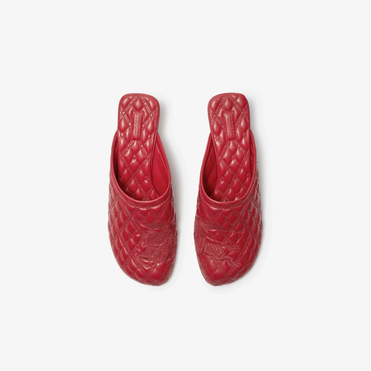Burberry o1w1db10125 Leather Baby Mules in Red Size US 9.5 / IT 39.5 - 5 Thumbnail
