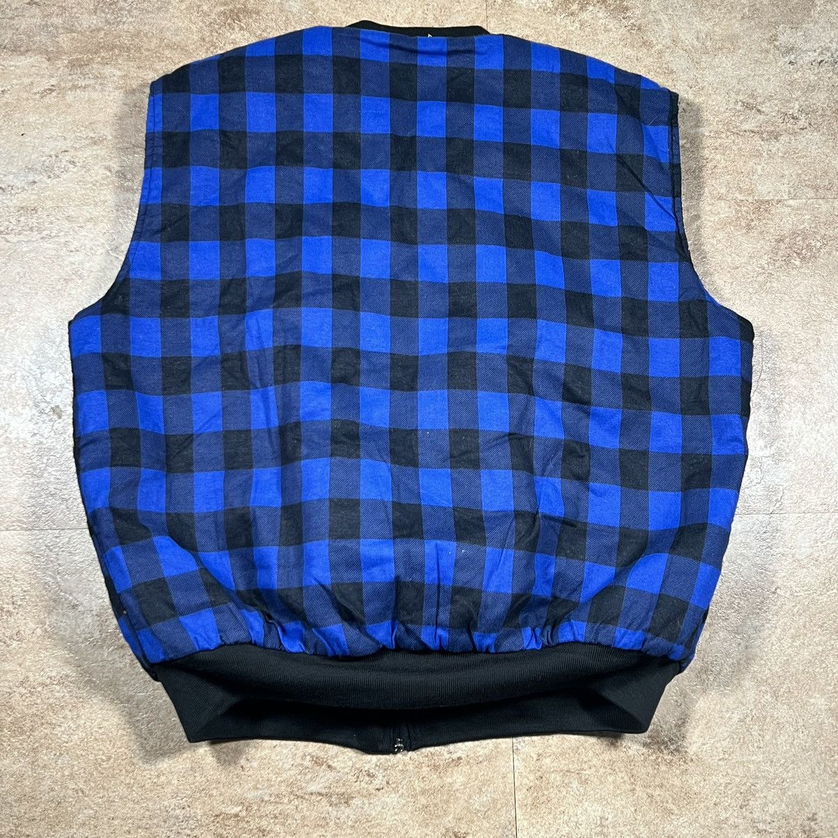 Dickies × Vintage Vintage DICKIES plaid flannel quilt lined vest workwear Size US XL / EU 56 / 4 - 3 Thumbnail