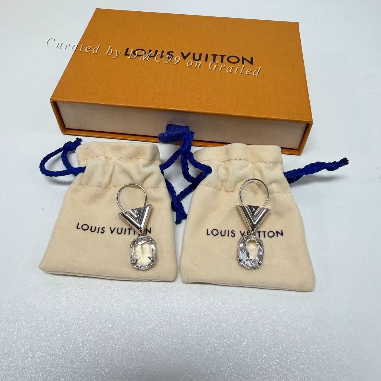 Louis Vuitton Louis Vuitton Crystal Drop Earrings Size ONE SIZE - 1 Thumbnail