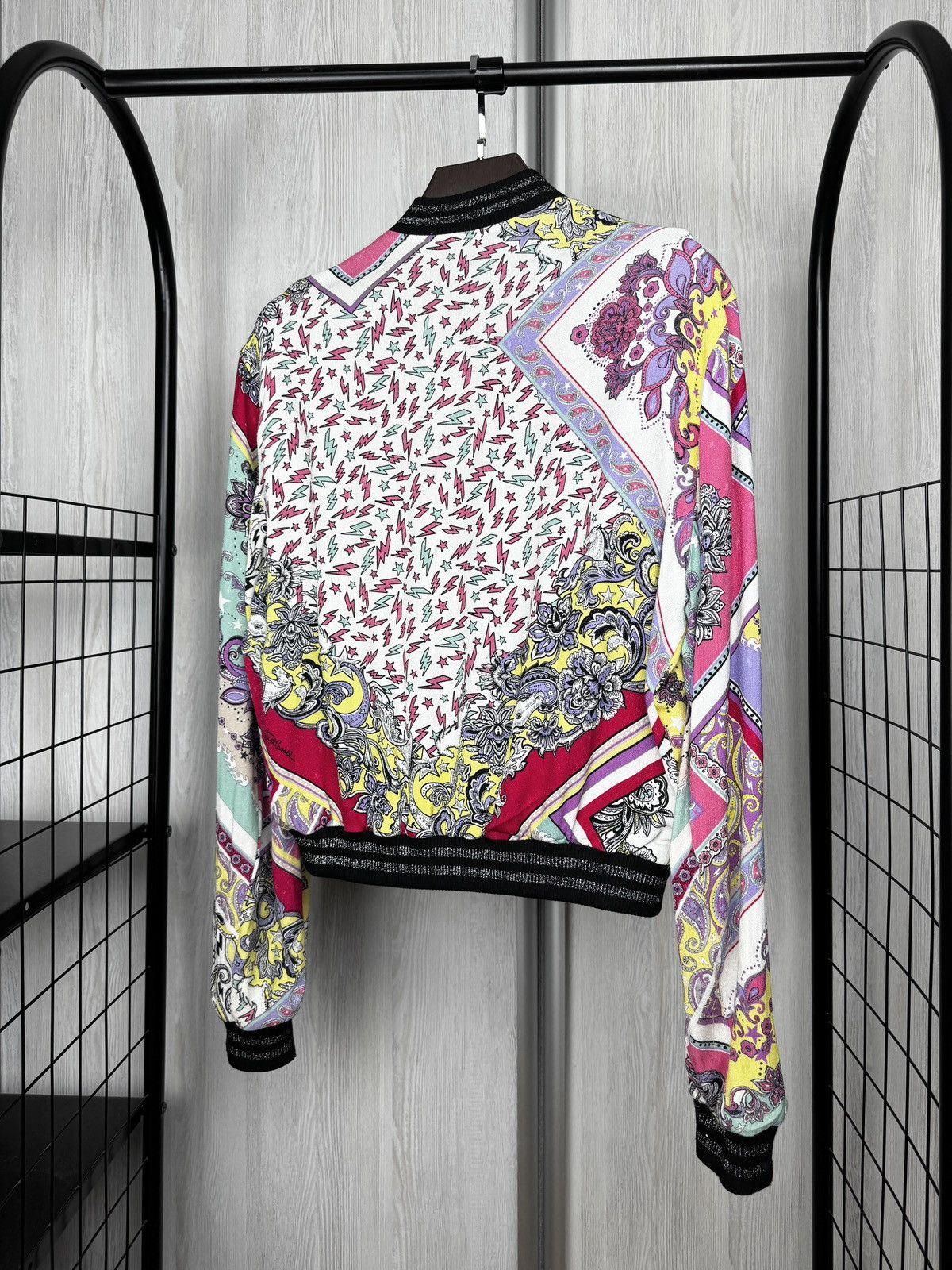 Just Cavalli Just Cavalli Multicoloured Paisley Viscose bomber jacket 44 Size M / US 6-8 / IT 42-44 - 7 Thumbnail