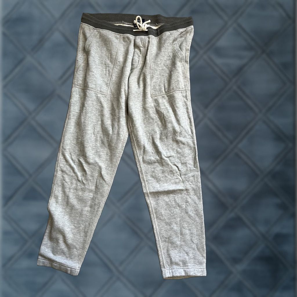 J.Crew J.Crew Sweatpants Mens M Gray Authentic Fleece Joggers Drawstring Lounge Pants Size US 31 - 1 Thumbnail