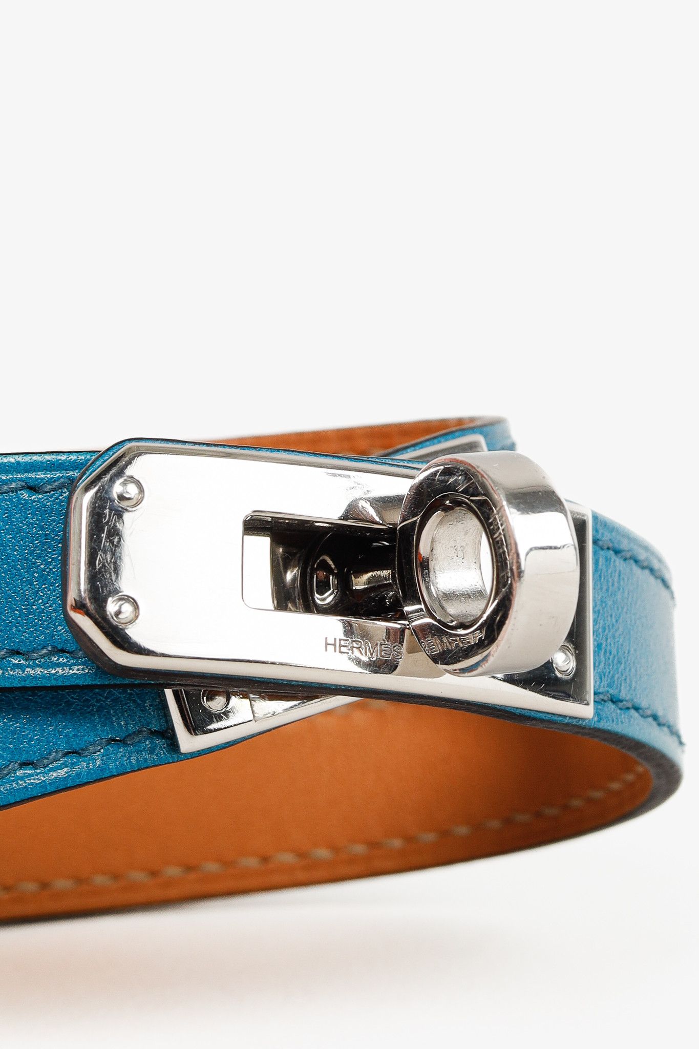 Hermes Hermes Kelly Double Tour Malachite Leather Bracelet Size ONE SIZE - 3 Thumbnail
