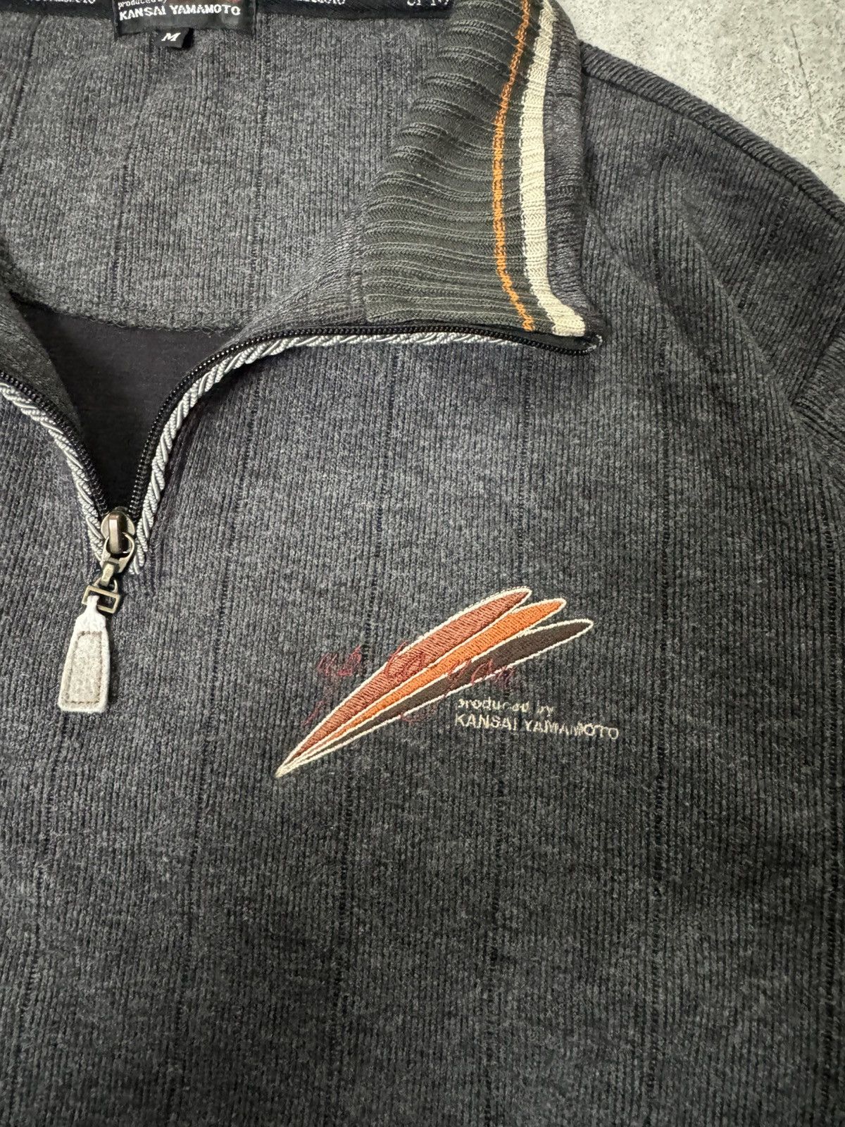 Kansai Yamamoto VINTAGE KANSAI YAMAMOTO SWEATER WITH HALF ZIPER Size US M / EU 48-50 / 2 - 3 Thumbnail