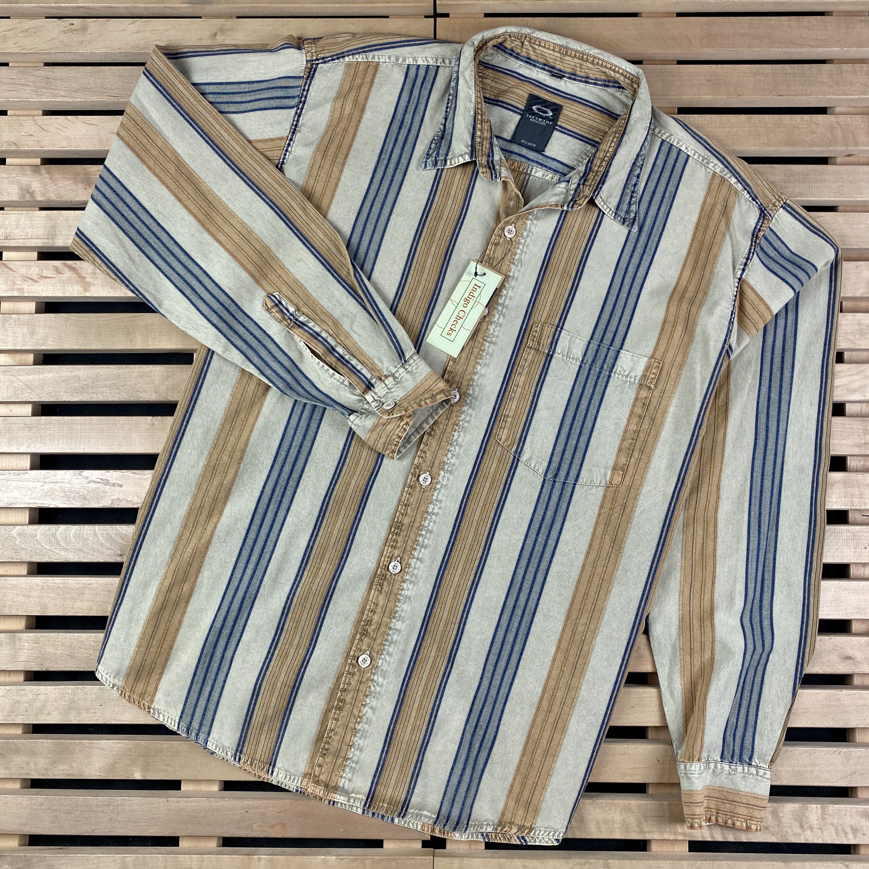 Oakley × Vintage Mens Long Sleeve Shirts Oakley Size 48/13 Cotton Size US XL / EU 56 / 4 - 1 Thumbnail
