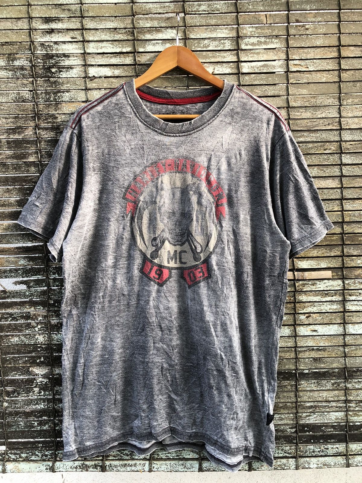 Harley Davidson × Vintage Vintage Harley Davidson Skull Mc 1903 Tshirt Size US XL / EU 56 / 4 - 1 Thumbnail