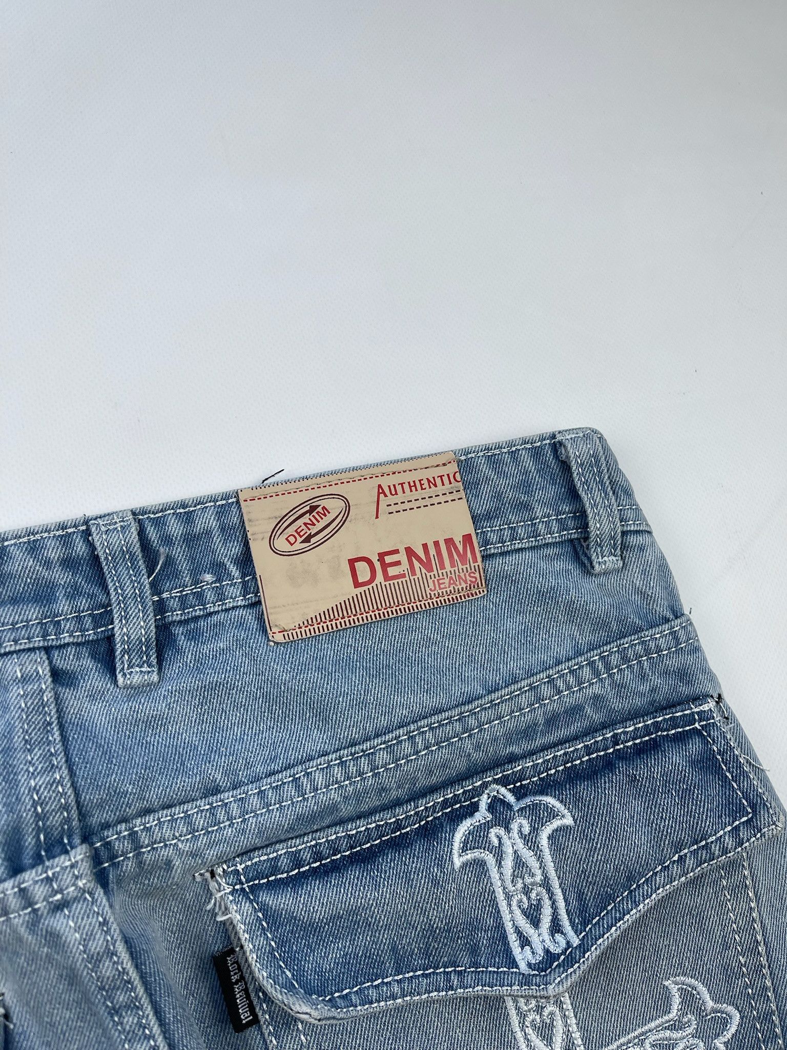 Affliction Crazy vintage y2k baggy faded cross jeans Ed hardy style Size US 34 / EU 50 - 8 Thumbnail