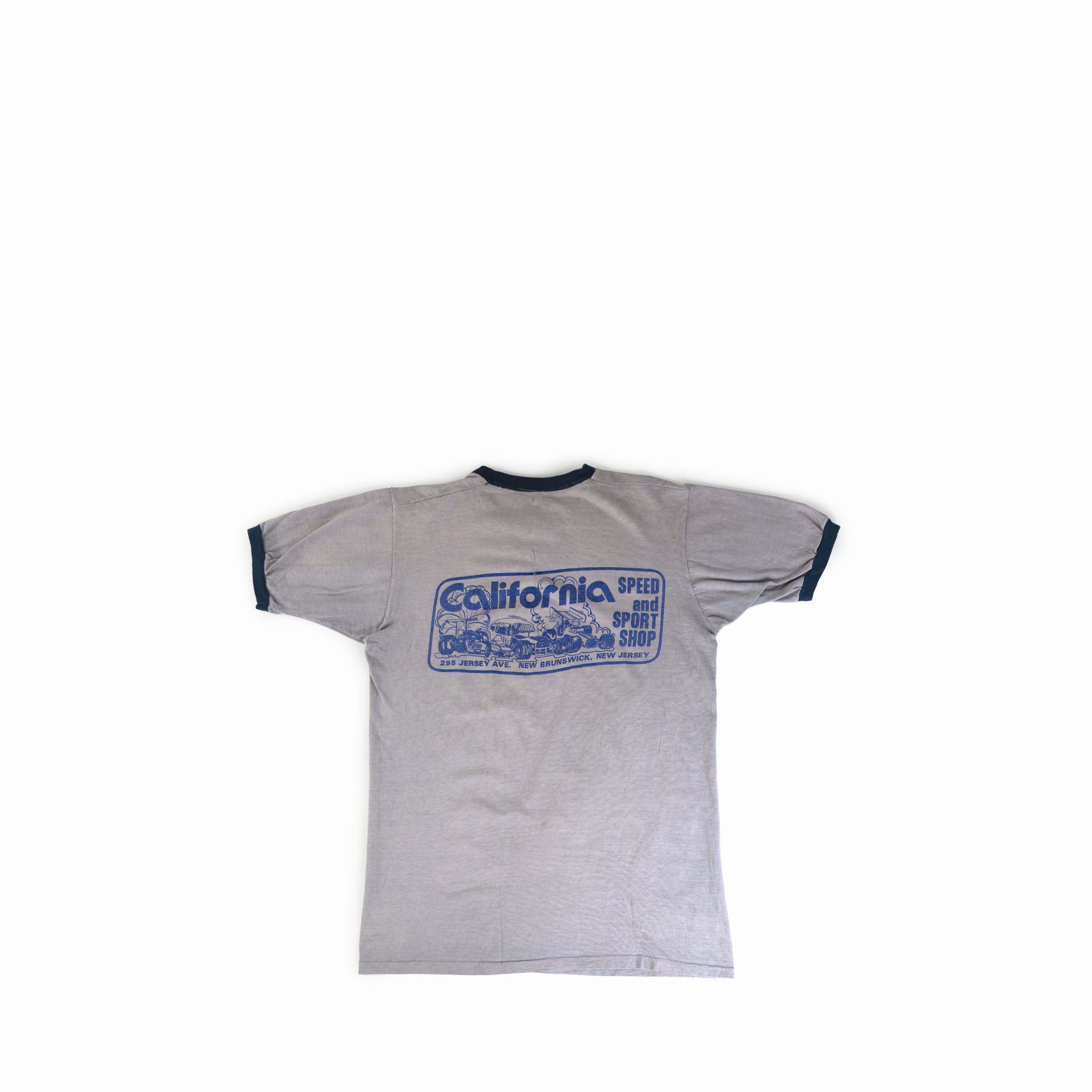Vintage Vintage 1980's California Car Shop Ringer Tee Shirt Size US M / EU 48-50 / 2 - 2 Thumbnail