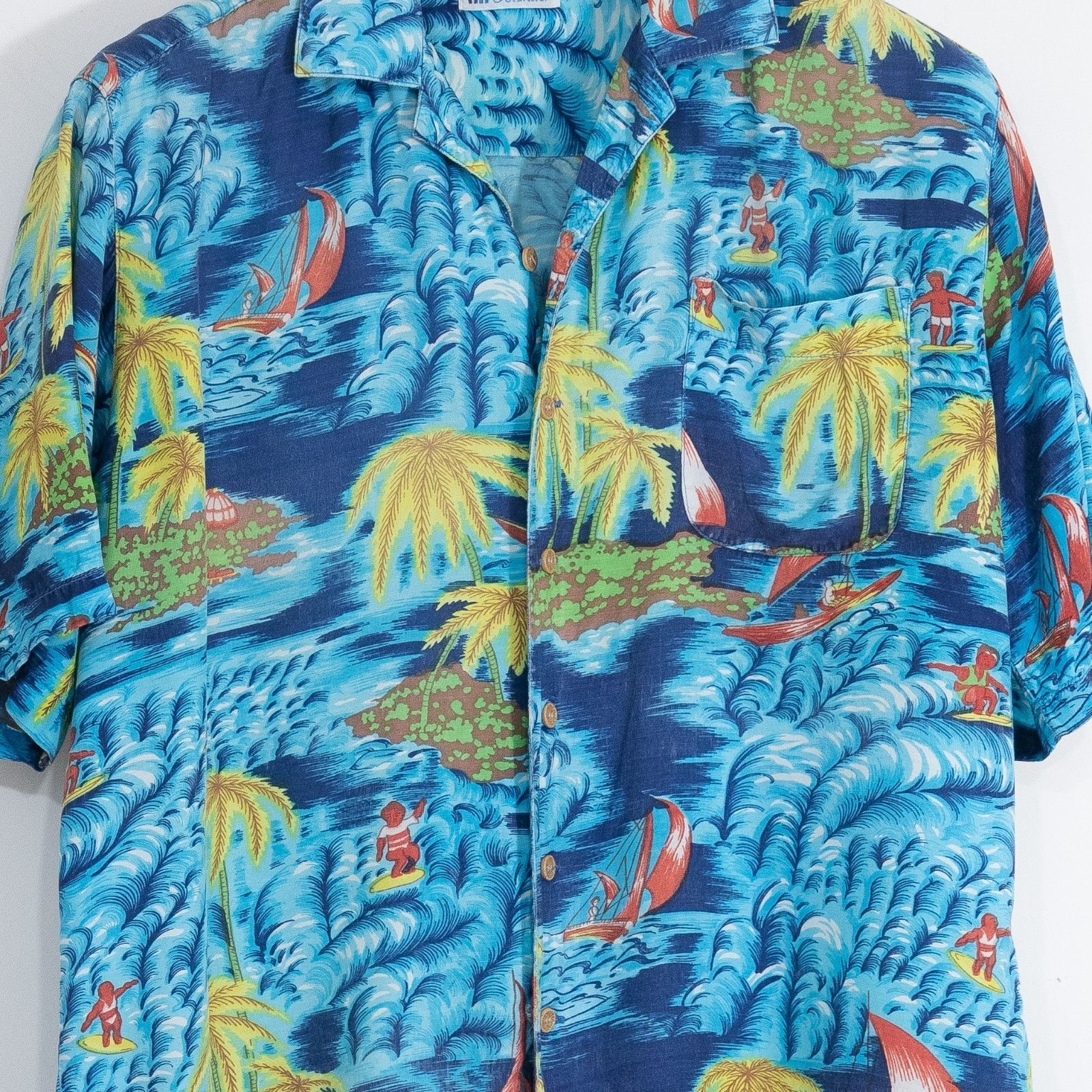 Vintage Vintage Hawaiian Floral Beach Surfing Button Up Shirt Large Size US L / EU 52-54 / 3 - 2 Thumbnail