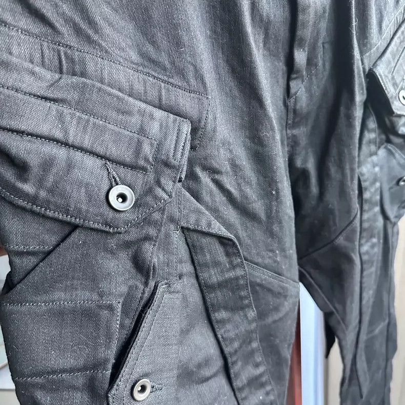 Julius julius size:3 Black multi-pocket trousers Size US 26 / EU 42 - 4 Thumbnail