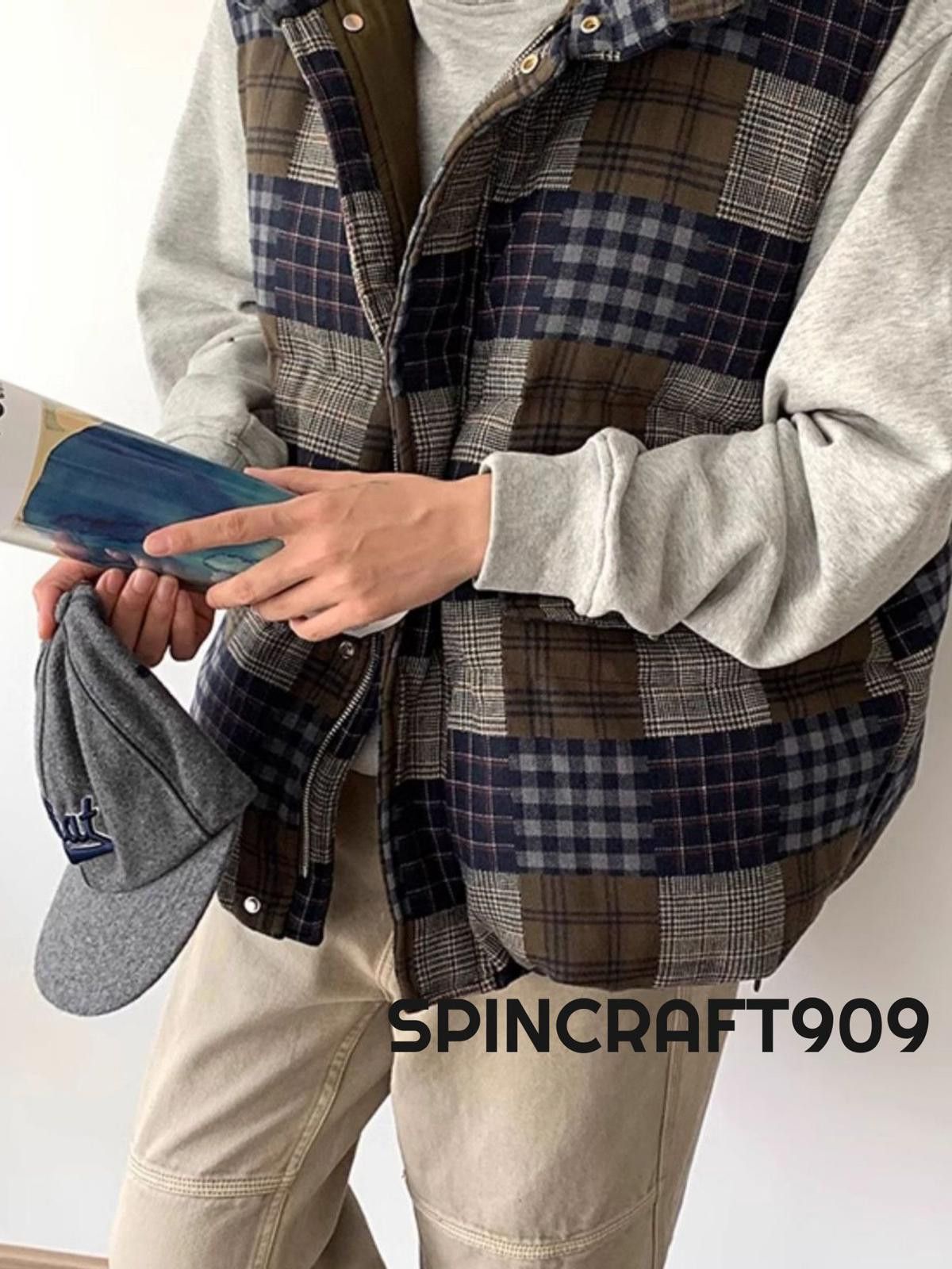Japanese Brand Plaid Full Zip Vest Size US M / EU 48-50 / 2 - 3 Thumbnail
