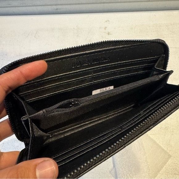 Badgley Mischka Badgley Mischka Black Vegan Leather Purse w/ Engraving Black Size ONE SIZE - 6 Thumbnail