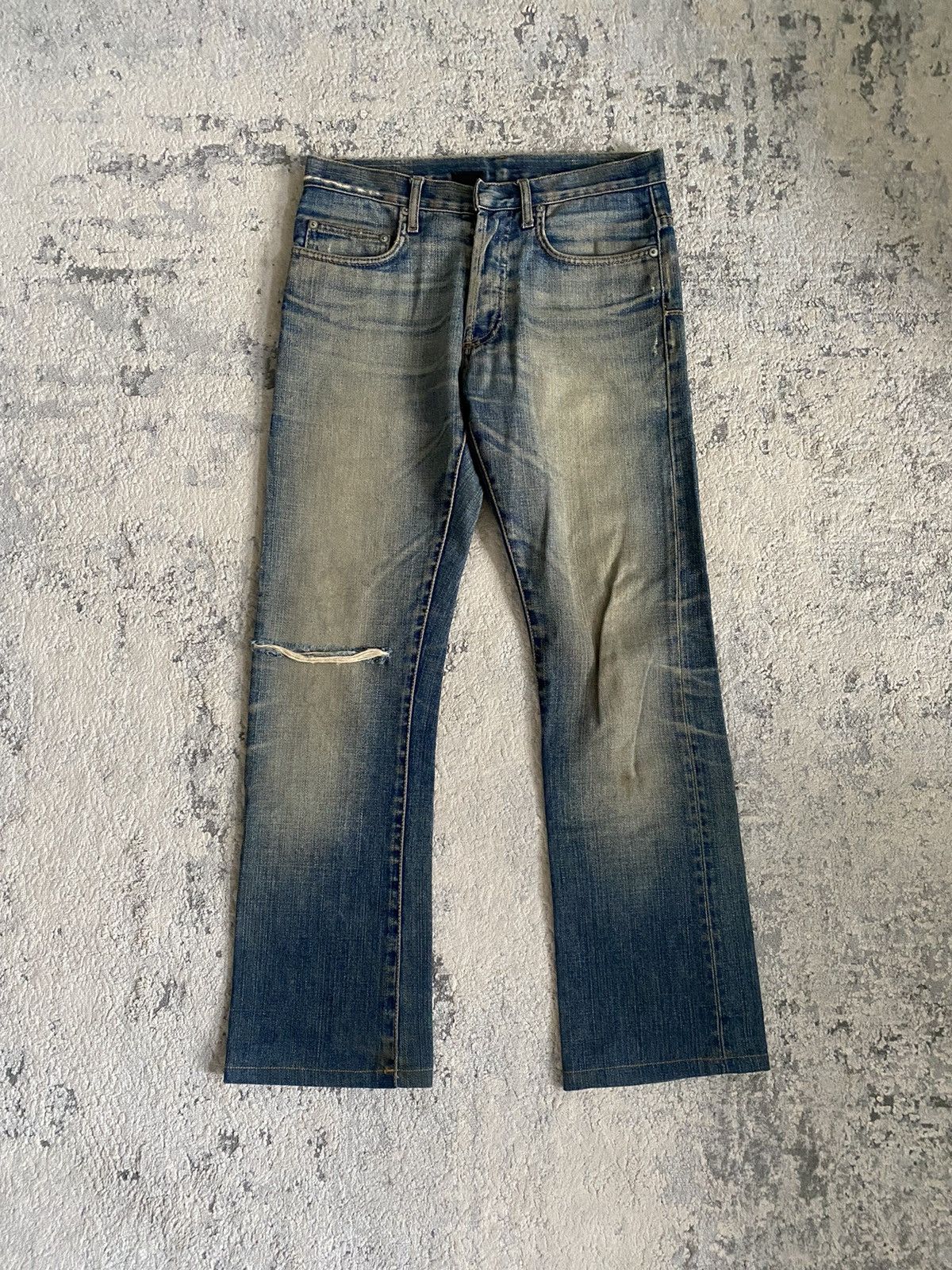 Dior Homme AW05 Bootcut Knee Blowout Denim