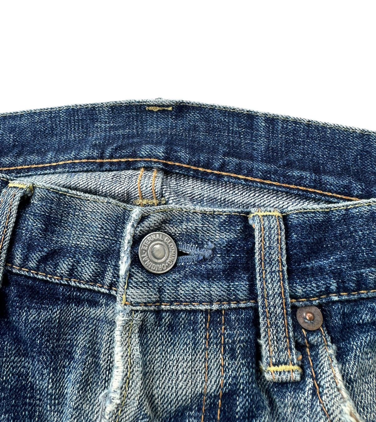 Eternal × Japanese Brand Vintage Eternal distressed denim jeans Size US 33 - 2 Thumbnail