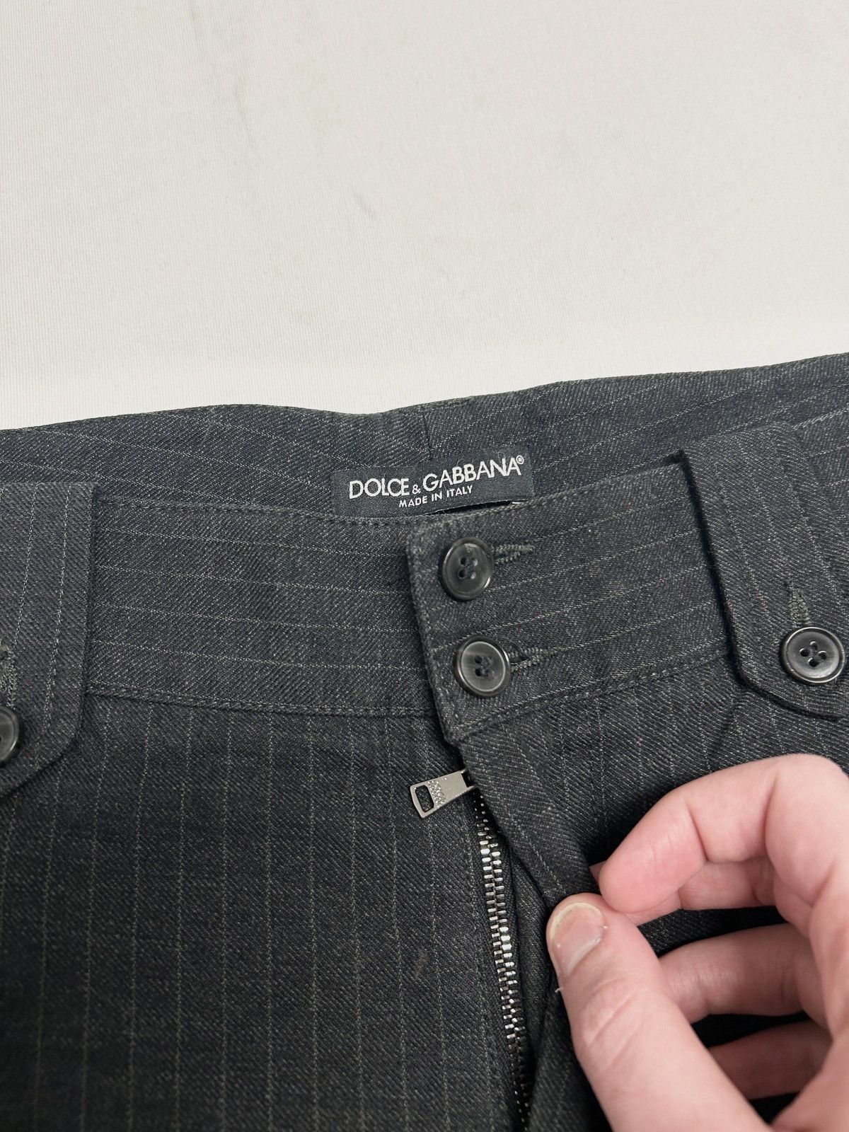 Dolce & Gabbana 2003 Pinstripe Wool Trousers Size US 32 / EU 48 - 5 Thumbnail