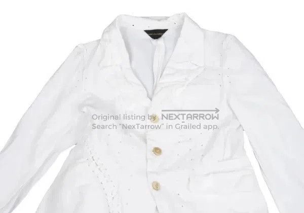 Other Comme Des Garcons White Retro Tied Jacket Size M / US 6-8 / IT 42-44 - 5 Thumbnail