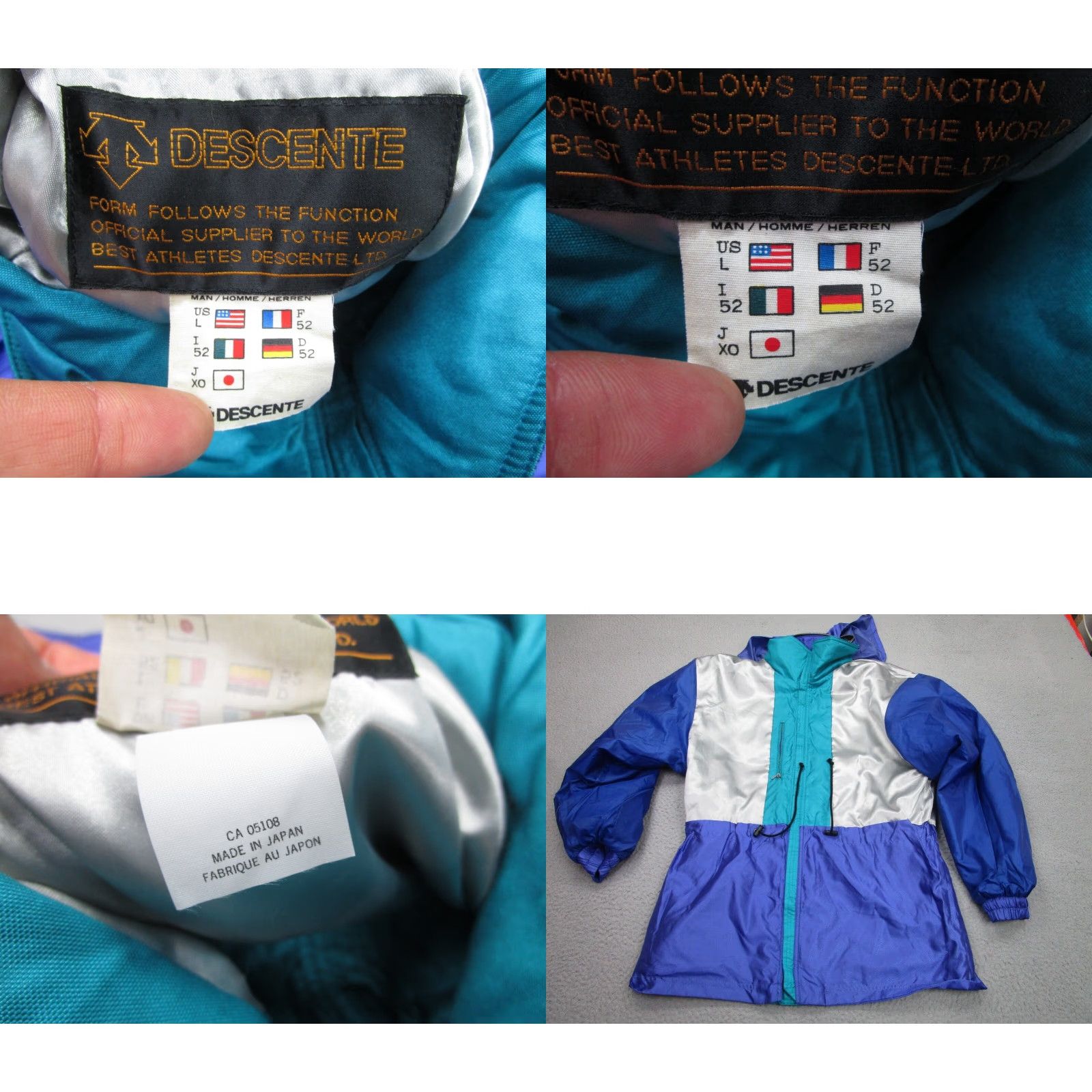 Vintage VINTAGE Descente Jacket Mens L Blue Ski Snow Coat Made in Japan 90s Gorpcore Size US L / EU 52-54 / 3 - 8 Thumbnail