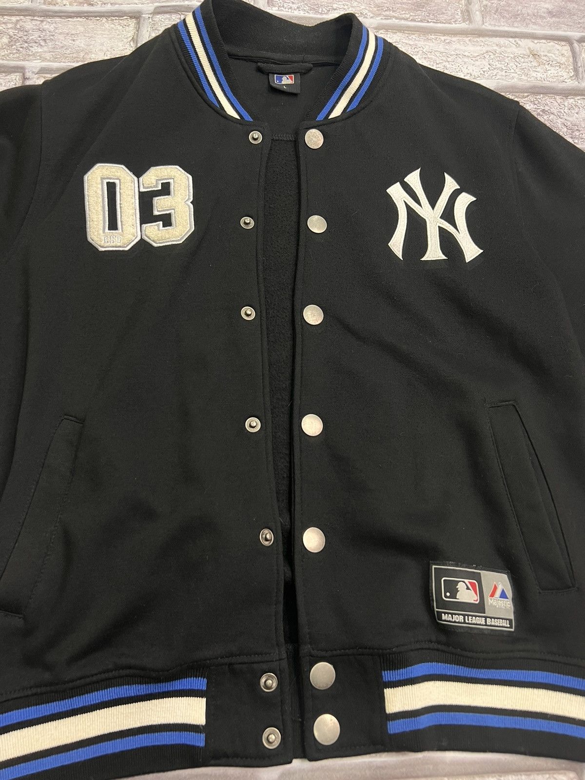 Majestic × New York Yankees NEW YORK MAJESTIC ATHLETIC 03 VARSITY JACKET Size US L / EU 52-54 / 3 - 7 Thumbnail