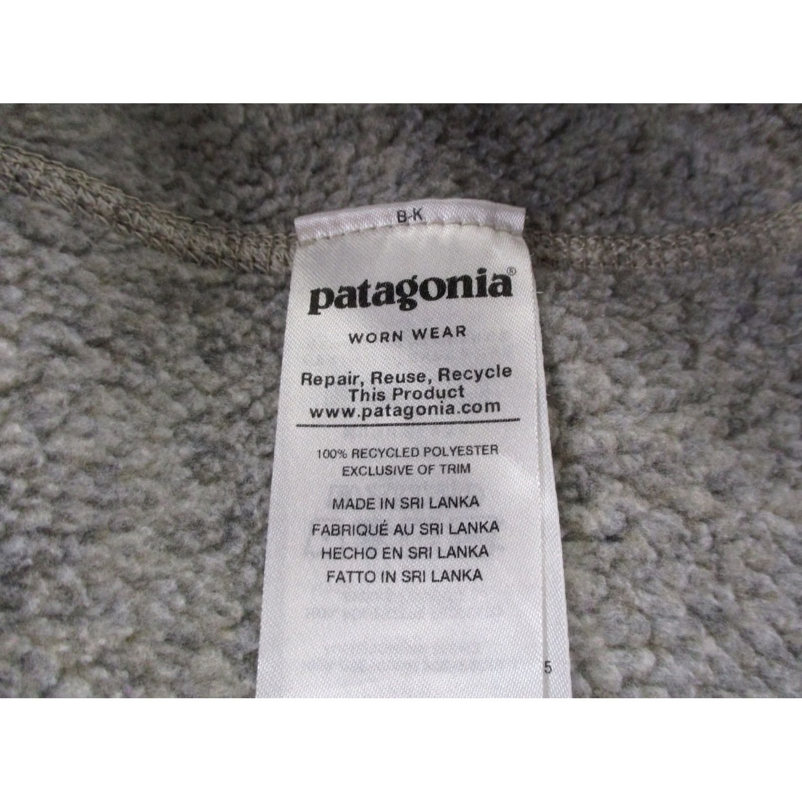Patagonia Patagonia Jacket Womens XL Beige Better Sweater Fleece Outdoor Windbreaker 1/4 Zip Pockets Logo Size XL / US 12-14 / IT 48-50 - 7 Thumbnail