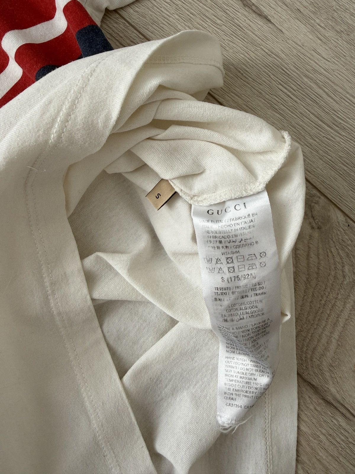 Gucci Gucci Stripe Logo Tee Cream Small Size US S / EU 44-46 / 1 - 6 Thumbnail