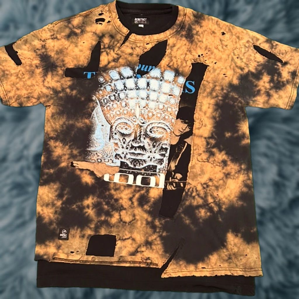Vintage VINTAGE RCNSTRCT STUDIO Rock Band Tee Shirt L Mens Black Distressed Reconstructed 90s Grunge Punk Designer Tool Size US L / EU 52-54 / 3 - 1 Thumbnail