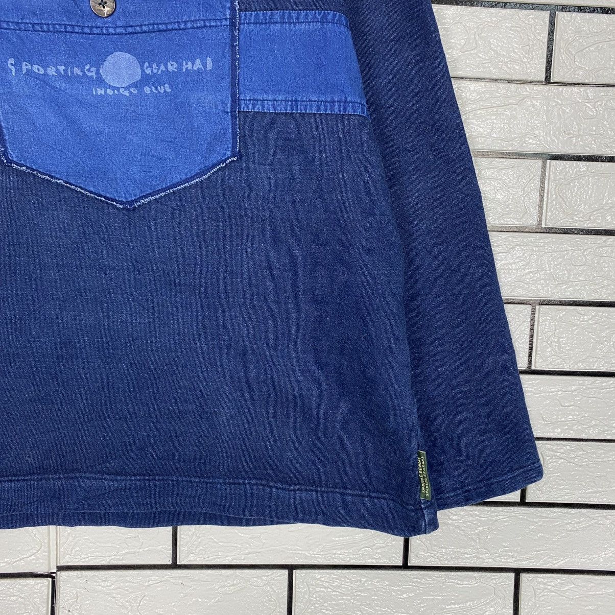 Issey Miyake Vintage Indigo Sweatshirt Hai Sporting Gear Issey Miyake Size US M / EU 48-50 / 2 - 6 Thumbnail