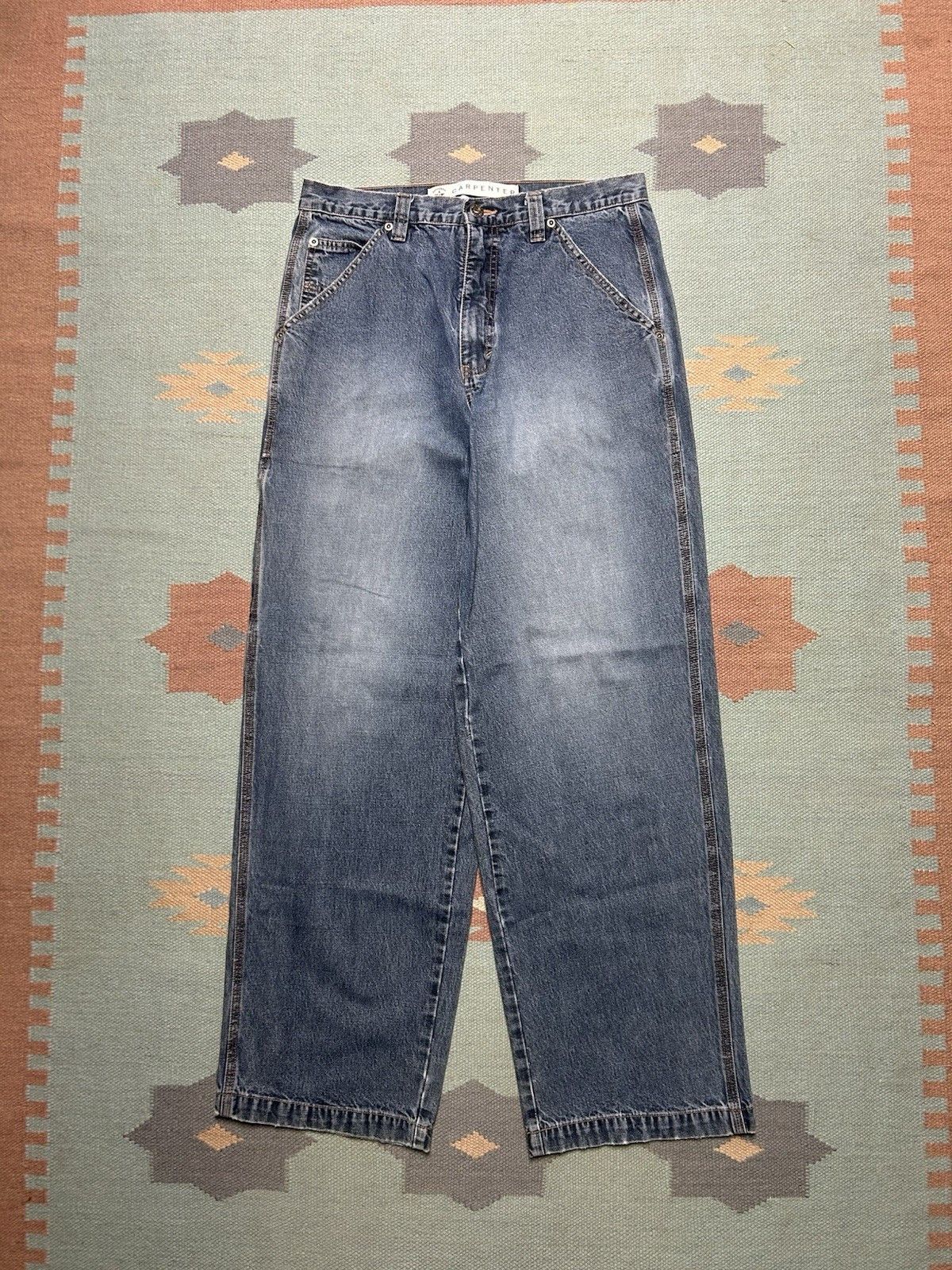 Vintage Vtg y2k baggy jeans Arizona carpenter wide skate faded 31x31 Size US 31 - 4 Thumbnail