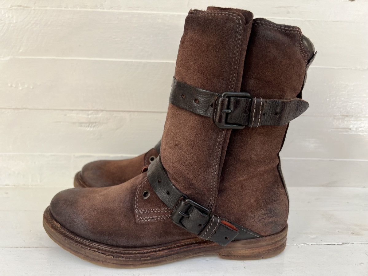 A.S.98 Airstep AS98 Brown Leather Boho Biker Ankle Boots Size EU 38 Size US 8 / IT 38 - 4 Thumbnail