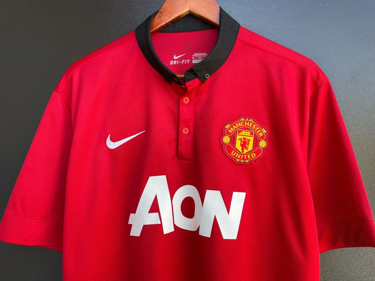 Nike 2013-14 Manchester United Nike Football shirt Home Shirt L Size US XL / EU 56 / 4 - 2 Thumbnail