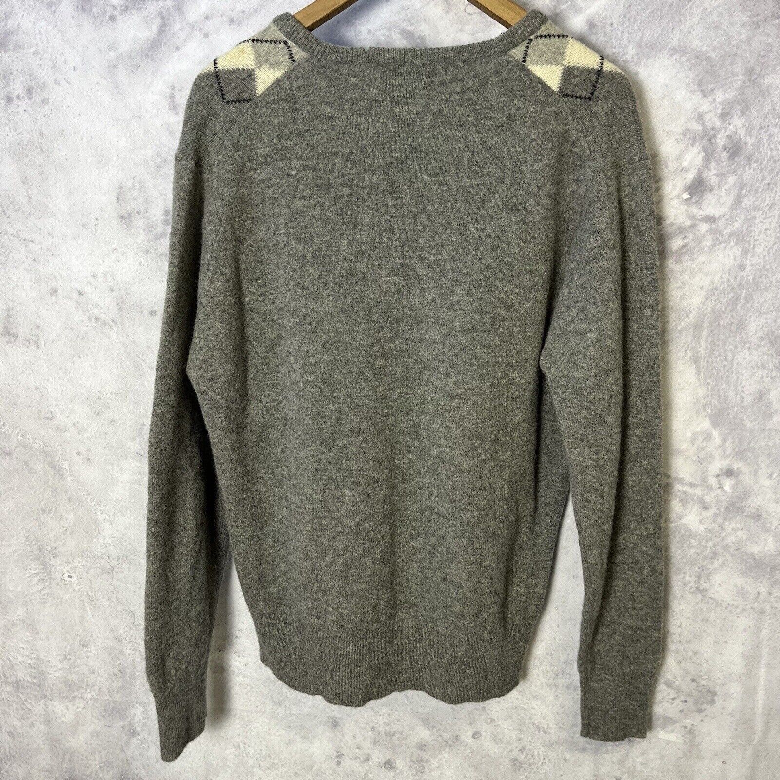 Pendleton Vintage Pendleton Wool Sweater Adult XL Argyle Pattern Gray Size US XL / EU 56 / 4 - 2 Thumbnail