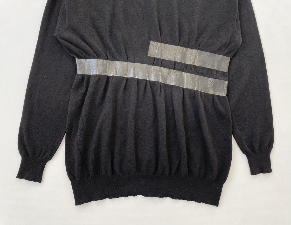 Maison Margiela A/W 09 Black Wool ‘Tape’ Effect Sweater Size US L / EU 52-54 / 3 - 14 Thumbnail