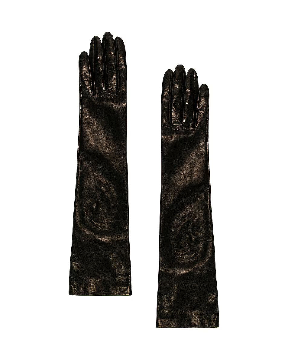 Bottega Veneta o1w1db10824 Size: 7 / Nappa Leather Midi Gloves in Black Size ONE SIZE - 1 Preview