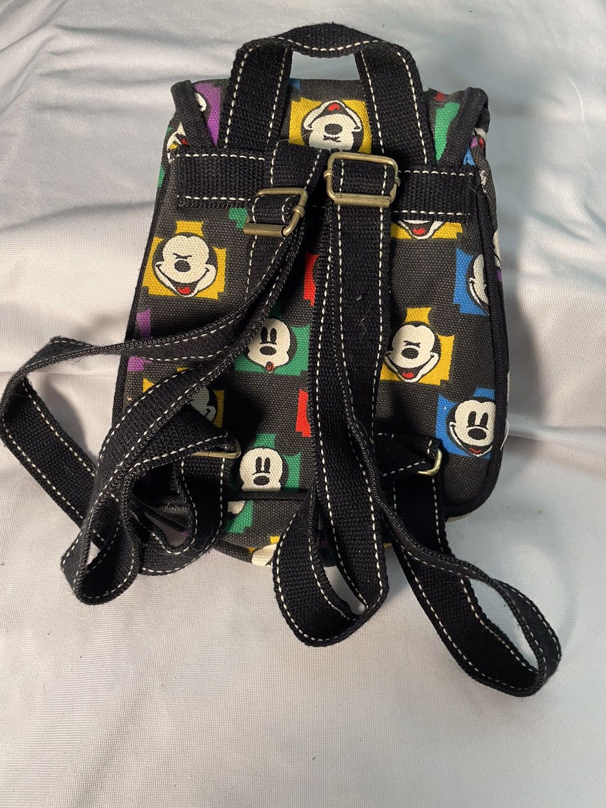 Disney Vintage Disney Faces Of Mickey Mouse Small Backpack Size ONE SIZE - 2 Thumbnail
