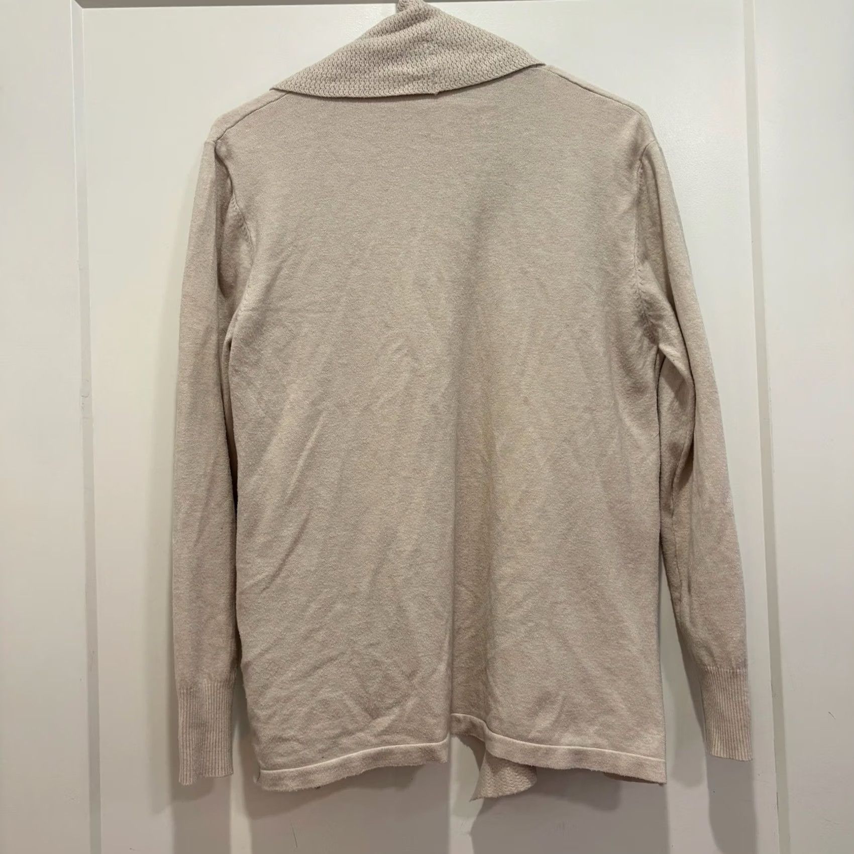 Essentials Essentials Milano Womens Beige L Knit Cardigan Sweater Size L / US 10 / IT 46 - 4 Thumbnail