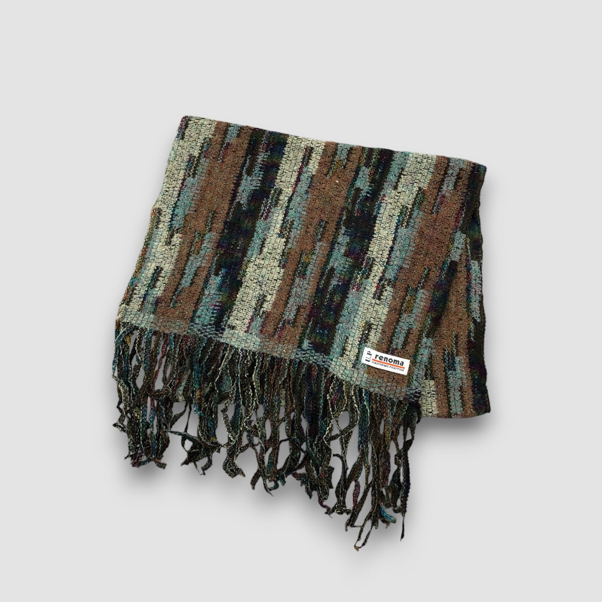 Renoma Vintage 90s Renoma Scarf Muffler Wool Cashmere Scarves Size ONE SIZE - 2 Thumbnail