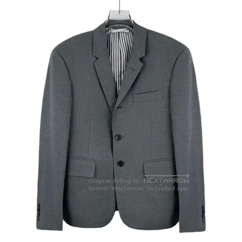 Thom Browne Thom Browne Grey Wool Men's Outer Jacket . Size US XS / EU 42 / 0 - 1 Thumbnail