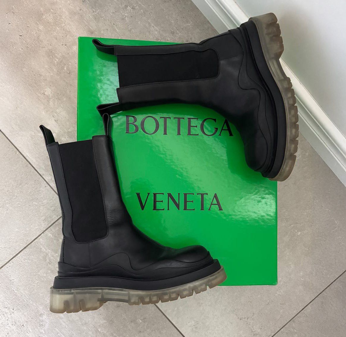 Bottega Veneta Bottega Veneta The Tire Chelsea boots clear sole Size US 10 / IT 40 - 1 Thumbnail