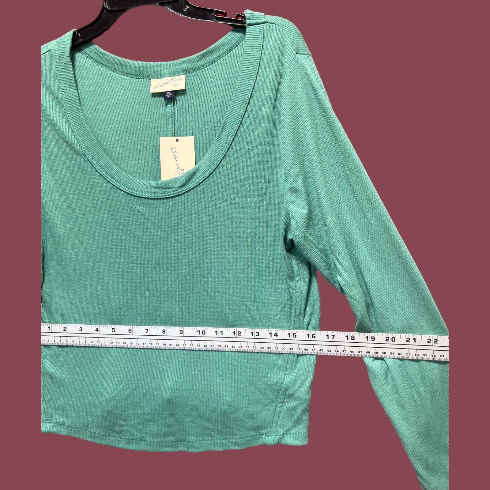 Other Universal Thread - Women's Long Sleeve T-Shirt - Green - XXL Size XXL / US 16-18 / IT 52-54 - 4 Thumbnail