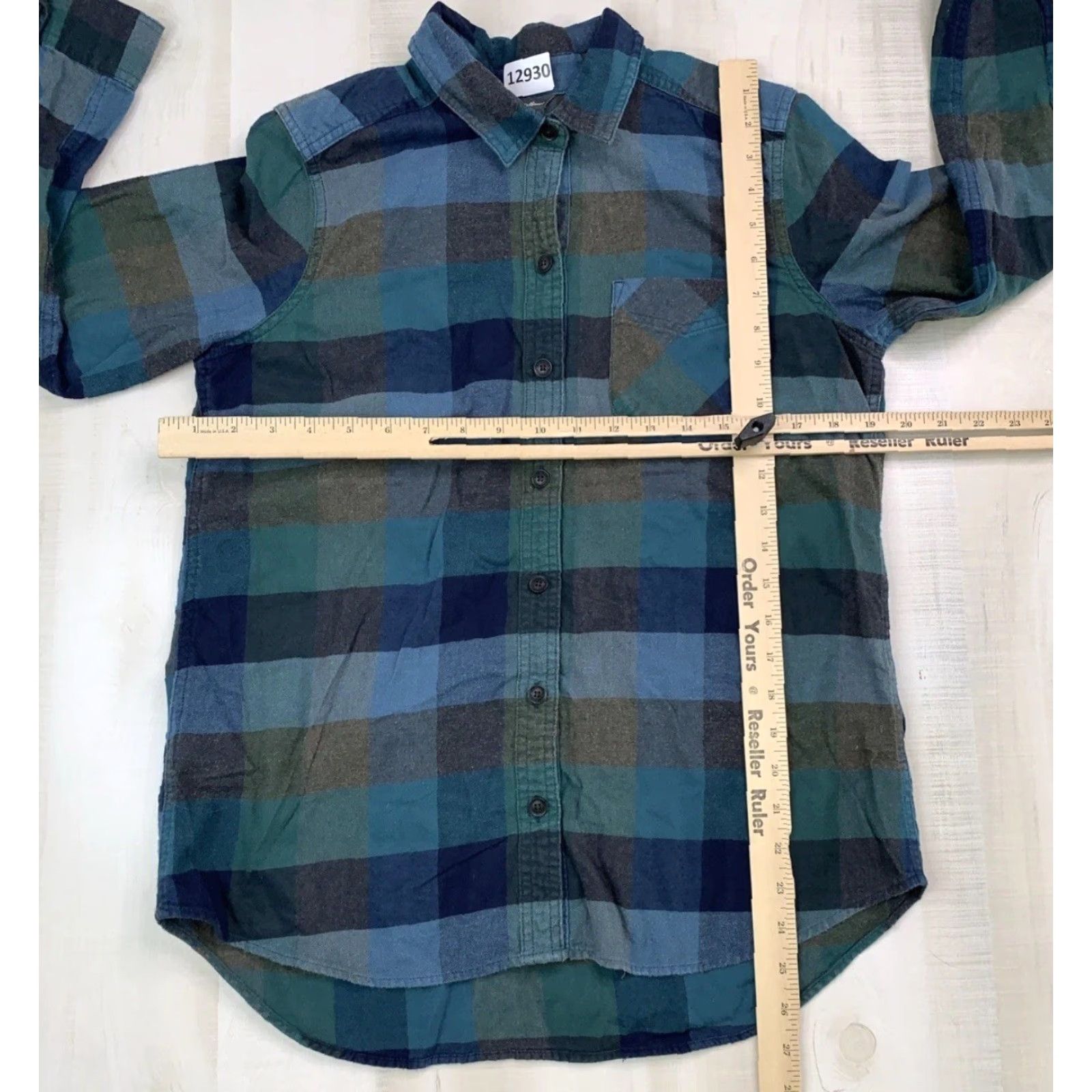 Eddie Bauer VINTAGE Eddie Bauer Womens Blue Buffalo Check Plaid Flannel Shirt Medium-12930 Size M / US 6-8 / IT 42-44 - 3 Thumbnail