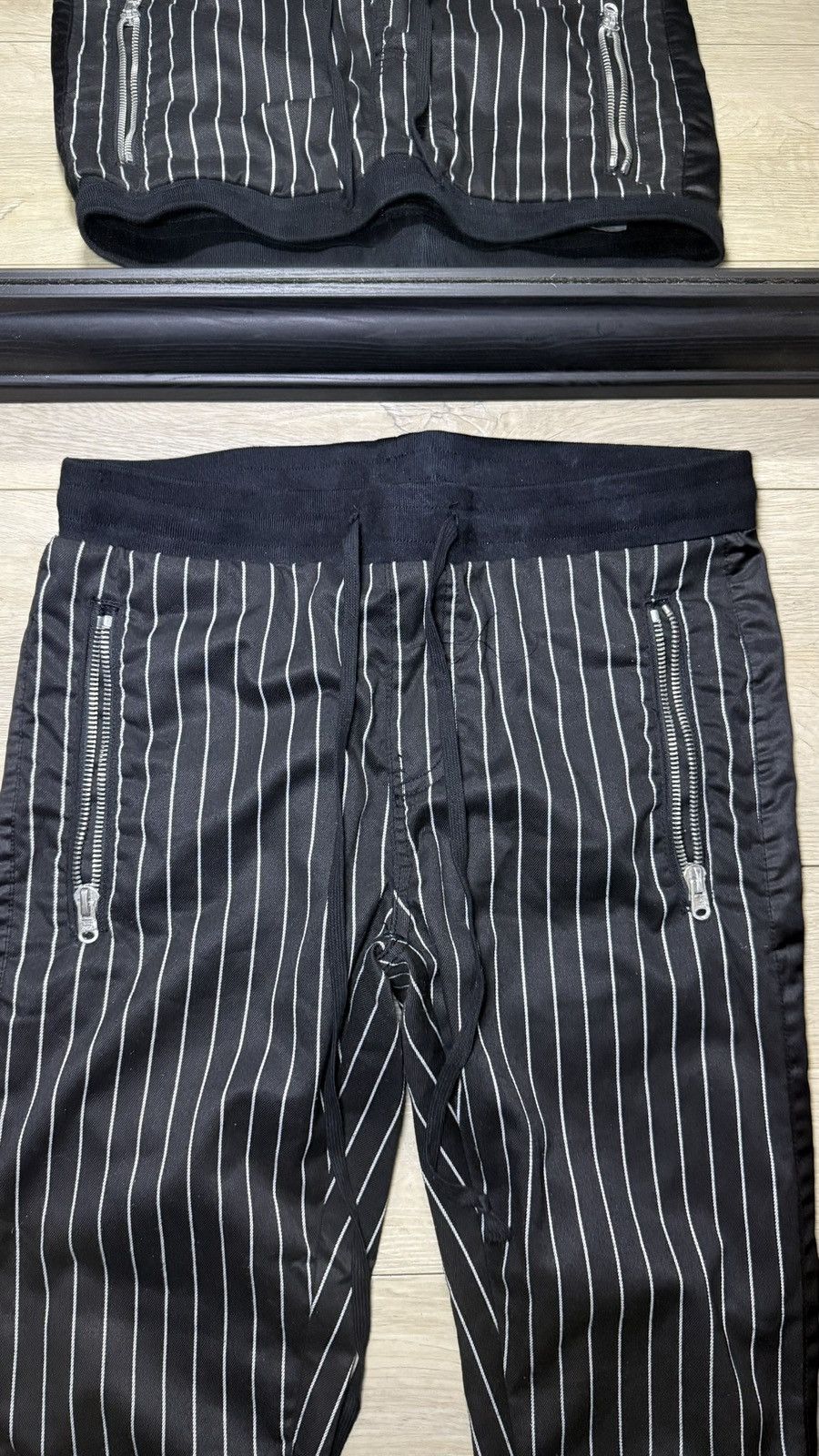 MNML Y2K 2000s Grunge MNML Striped Track Pants L Size US 34 / EU 50 - 4 Thumbnail
