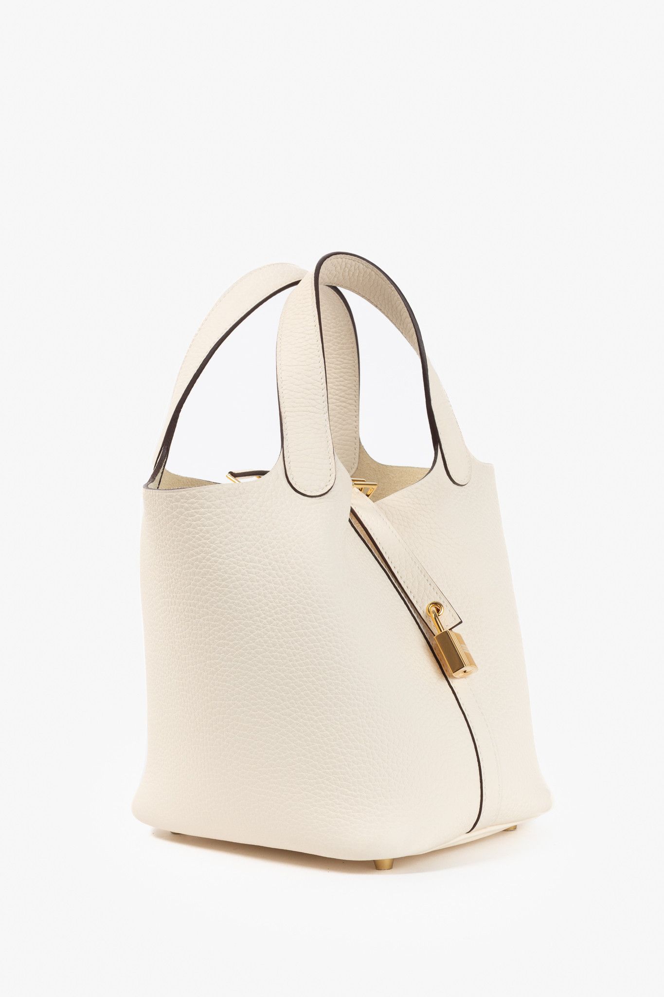 Hermes Hermes Picotin Lock 18 Beton Taurillon Clemence Leather Tote Size ONE SIZE - 2 Thumbnail
