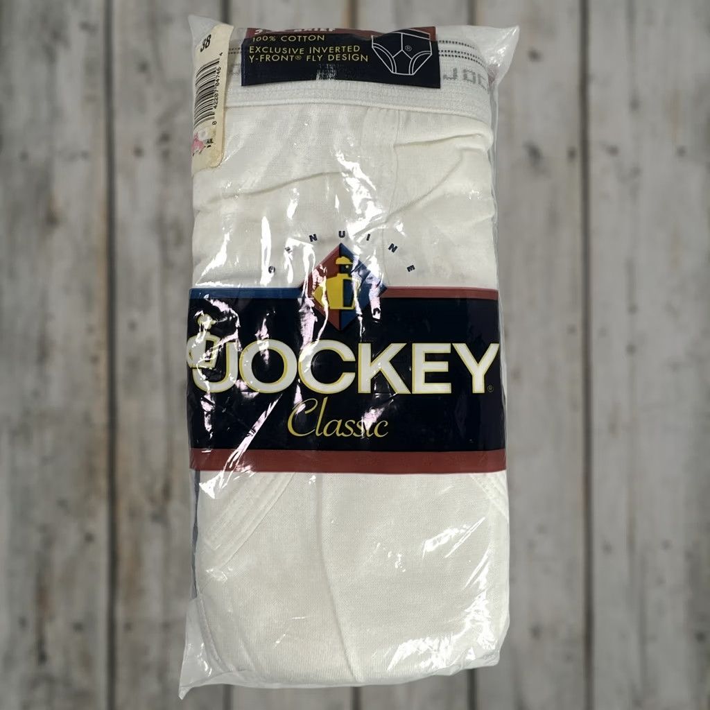 Jockey VINTAGE Jockey Men Briefs 3pk 1996 Sz 38 Y-Front White 90s RARE USA Sealed Underwear Mens Size US 38 / EU 54 - 1 Thumbnail